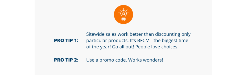 black friday cyber monday marketing tip