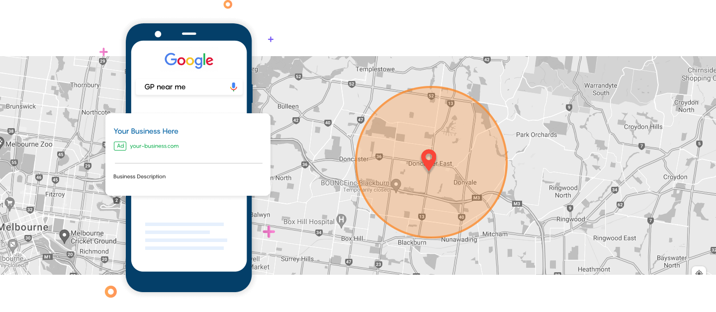 map-location gp marketing doing local ads on google